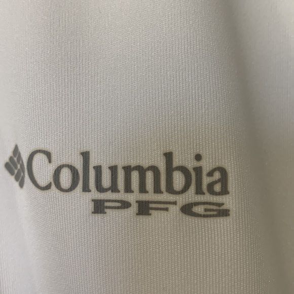 White PFG Columbia Golf shirt Sz M short sleeve - Picture 3 of 7